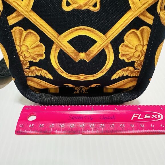 Versace Medusa Black Gold Canvas Medium Tote Greca Strap Bag NWT $1,275 - Picture 14 of 15